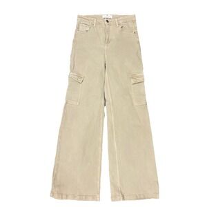 Risen Jeans Wide Leg Cargo Khaki Women's Size 9‎ Jeans Baggy Grunge Skater Y2K